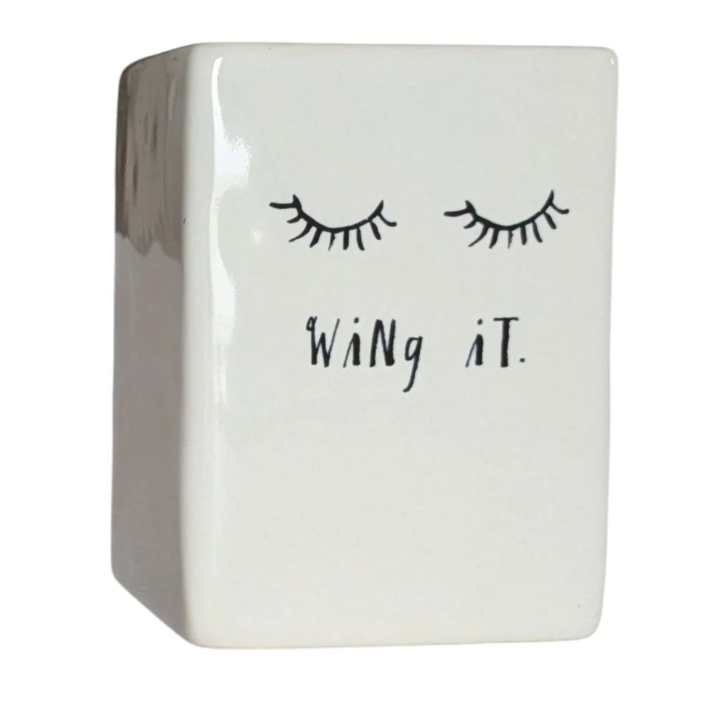 Rae Dunn Square Make Up Container - Picture 2 of 6